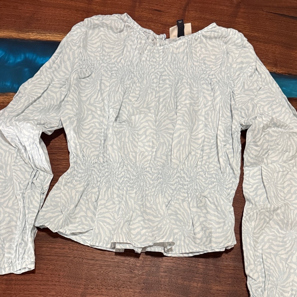 Universal Thread Light Blue Floral Shirt